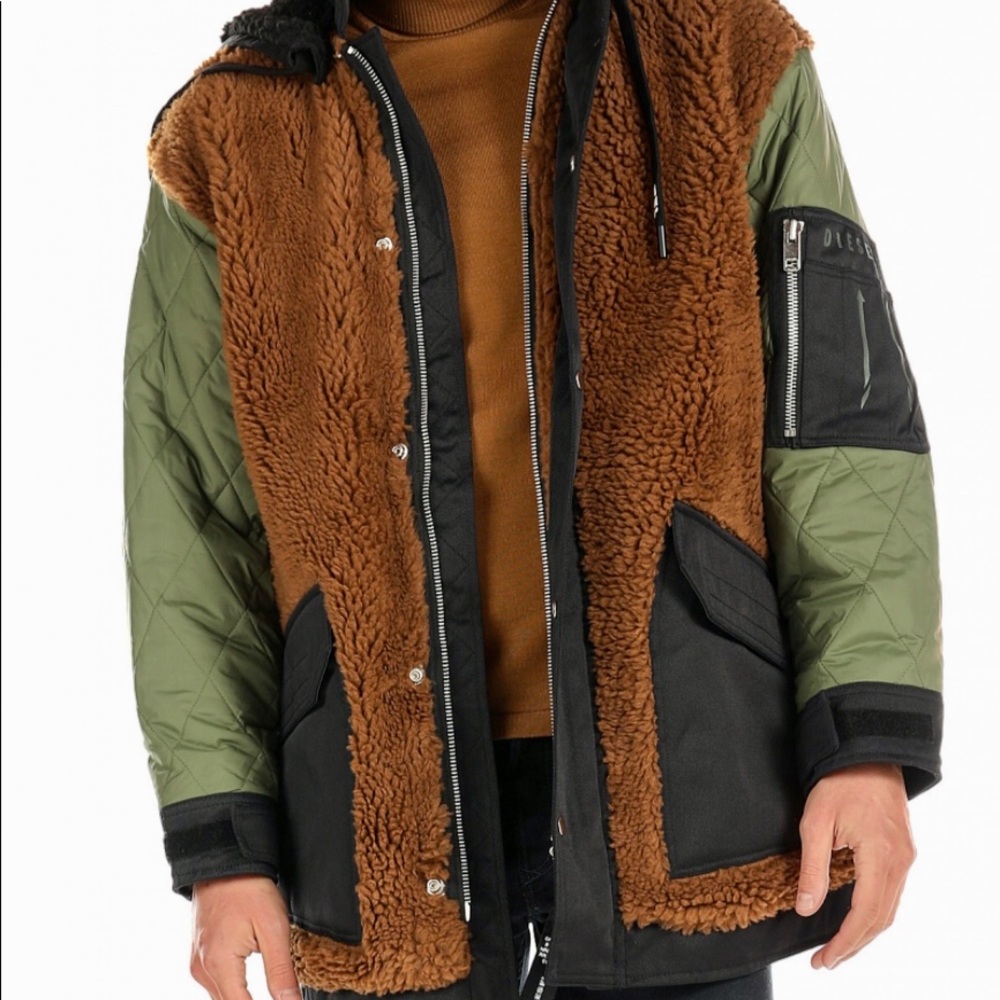 Diesel Reversible Jacket w-Pelstic Black